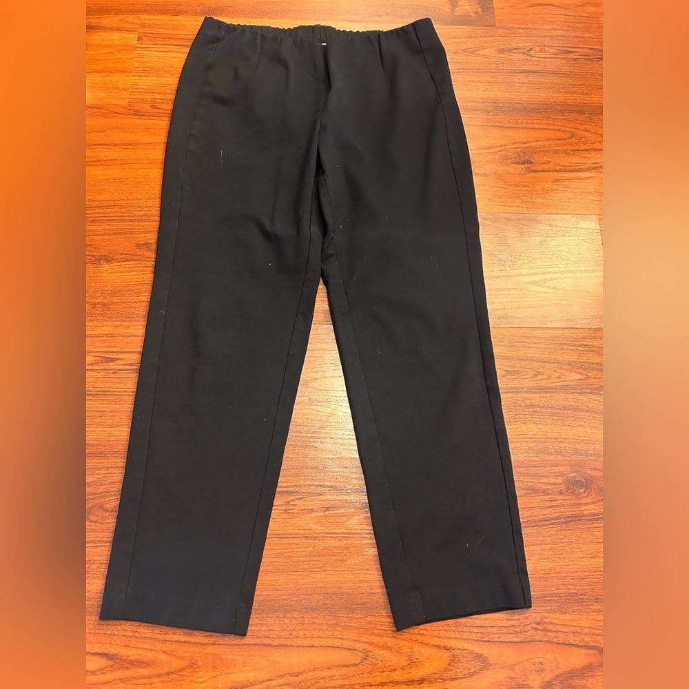 J Jill ponte pants slim leg pull on elastic waist size m black
